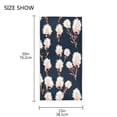 thumbnail image 3 of Pink and White Floral Face Towel Absorbent Hand Towels Bath Sport Gym, 3 of 5
