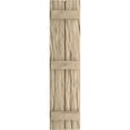 thumbnail image 2 of Ekena Millwork 11"W x 84"H Rustic Two Board Joined Board-n-Batten Riverwood Faux Wood Shutters (Per Pair), Primed Tan, 2 of 11