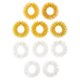 thumbnail image 2 of Anillos sensoriales con púas (paquete de 10) - Gran fidget/juguetes sensoriales para niños y adultos - Anillos con púas/juego de anillos de acupresión Ormromra FLD-2371, 2 of 8