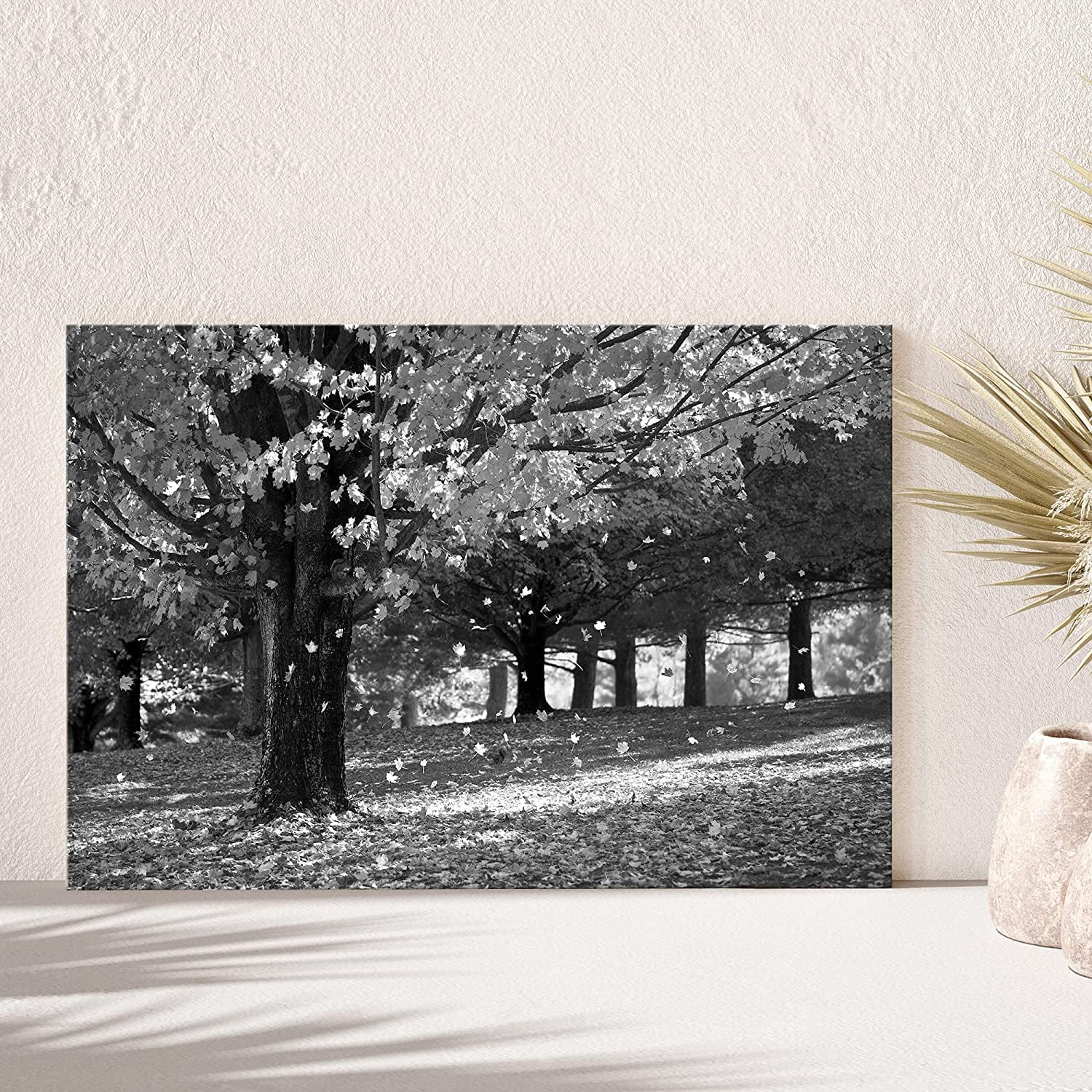 PixonSign Canvas Print Wall Art Tree Sheds Leaves in Forest Nature