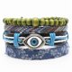 thumbnail image 3 of Moda Denim Tela Tejido Vintage Punk Cuff Trendy Five Poi, 3 of 5