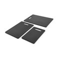 thumbnail image 4 of Farberware 3 Piece Basic Black Poly Cutting Board Set Assorted Sizes, 4 of 4