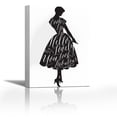 thumbnail image 1 of Hello Lovely BW - Contemporary Fine Art Giclee on Canvas Gallery Wrap - wall décor - Art painting - 10 x 14 Inch - Ready to Hang, 1 of 2