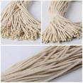 thumbnail image 3 of Muka 1000 Pcs Cotton Hang Tag String Snap Lock Pin Loop Fastener Hook Ties Clothing Price Tag String Hanging Rope Lanyard Cord-White-0.1", 3 of 6
