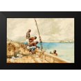 thumbnail image 2 of Homer, Winslow 24x17 Black Modern Framed Museum Art Print Titled - The Conch Divers, 2 of 5