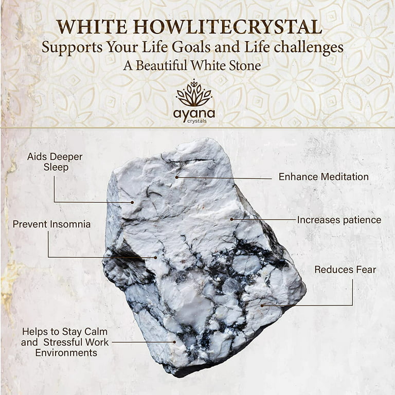 THE DIVINE MIND: SMOOTH WHITE HOWLITE — ASHLINA spiritual crystal jewelry