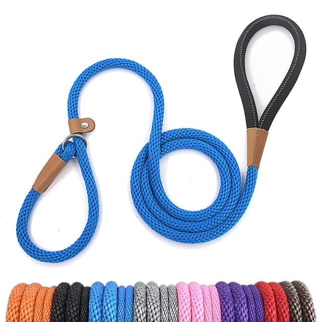 Correa para perros Slip Leash Lynxking, cuerda resistente de 8 pies x 1,5 m