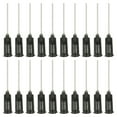 thumbnail image 1 of 19 agujas de dispensación, 52 piezas de agujas de dispensación de punta roma industrial de 1 pulgada con jeringas de bloqueo Luer para rellenar tintas líquidas, pegamento adhesivo y aceite, negro, 1 of 7