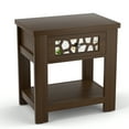 thumbnail image 1 of Gymax Side End Table Nightstand w/ Drawer Wood for Living Room Bedroom Rustic Brown, 1 of 10