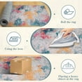 thumbnail image 4 of RUG ROBOT Living Room Rug 9'x12', Soft Washable Area Rugs for Bedroom Non Slip, Abstract Ultra Thin Low Pile Modern Large Carpet for Dining Room Office Kitchen, Ivory/Blue, 4 of 8