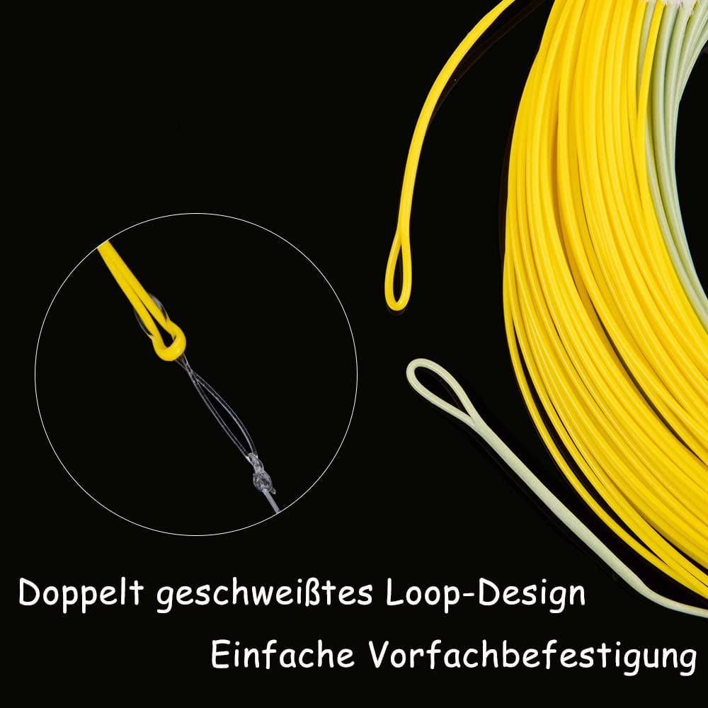 Goture Fly Cord Fly Cord Floating Fly Cord Fly Fishing String Weight Forward Double Welded Micro Loops Fly Cord For Freshwater Saltwater 90FT 100FT