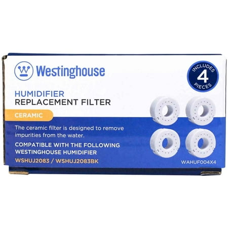 

Westinghouse Ceramic Ball Filter (4 Pack) for Westinghouse Humidifiers WSHUJ2083BK & WSHUJ2083 - Features Honeycomb Filtration System to Maintain Clean and Breathable Air