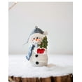 thumbnail image 6 of Snowman Ornament under $5! Cagogo Christmas Snowman Bear Desktop Ornament, Resin Snow Scene Figurine, Cute Winter Decor for Tabletop, Christmas Village Prop, Holiday Desk Decor for Office Home, 6 of 9
