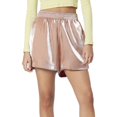 thumbnail image 1 of Pantalones cortos casuales de verano para mujer: corte holgado en forma de A, pierna ancha, cintura alta elástica, ligeros y transpirables para el día a día y actividades al aire libre (tallas S-XL), 1 of 4