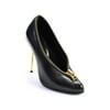 Pre-owned|Tom Ford Womens Gold Tone Zipper Accent Pointed Toe Stiletto Pumps Black EUR 36