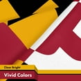 thumbnail image 4 of G128 2 Pack: Maryland MD State Flag | 3x5 Ft | Printed 150D Polyester - Indoor/Outdoor, Vibrant Colors, Brass Grommets, Quality Polyester, Much Thicker More Durable Than 100D 75D Polyester, 4 of 6