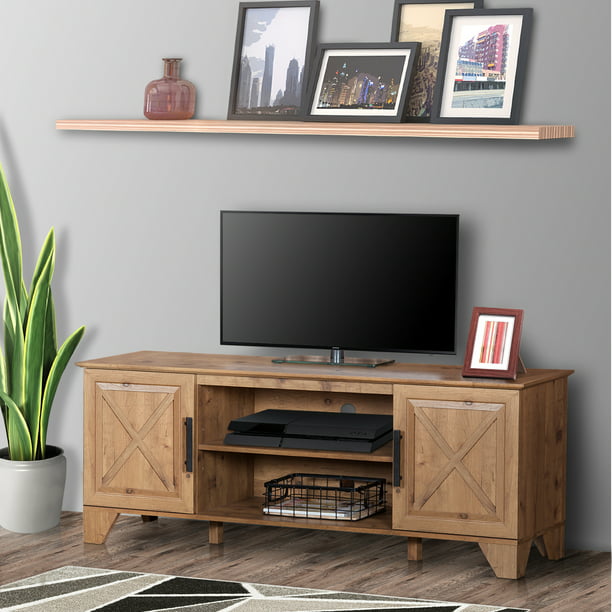 Austin 60 " Wide Farmhouse TV Stand, Rustic Brown ...