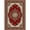 Red, variant on Woven Trends Regency Area Rug 3'7" x 5'6" Traditional Medallion Pattern, Woven Classic Carpet with Jute Backing, Stain and Fade-Resistant Rug for Living Room, Bedroom Decor - Gold
