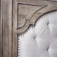 thumbnail image 3 of Pemberly Row Contemporary Driftwood Gray Wood Upholstered Panel King Bed, 3 of 5