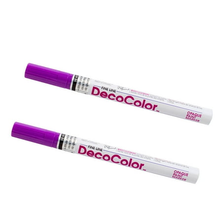 UPC: 0842497157801 | Marvy Uchida Fine Line Opaque Paint Markers Hot Purple 2/Pack