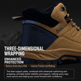 thumbnail image 4 of LASUDRAA Men's Waterproof Hiking Boots Outdoor Trekking Camping Trail Hiking Shoes, 4 of 7