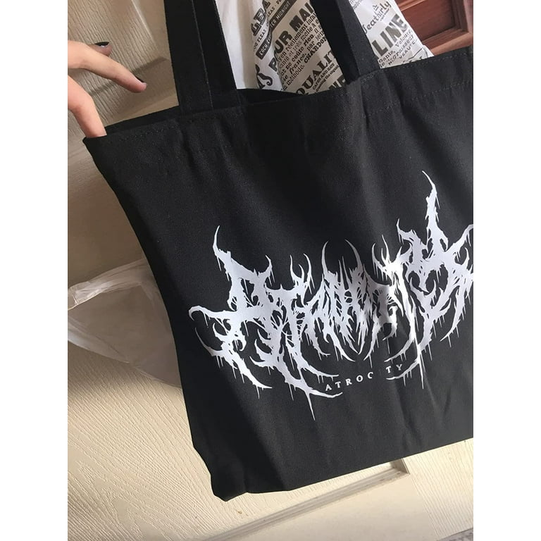Goth tote bag clearance