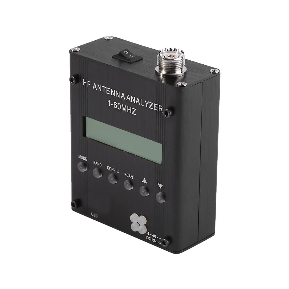 MR300 Digital Shortwave Antenna Analyzer Meter Tester 1-60M For Ham Radio batte