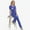 Royal Blue, variant on LYMAYTER Women Quick-Dry Medical Uniform Comfort Ventilate Multi-pocket Design Medical Uniform Top & Pants for S-2XL