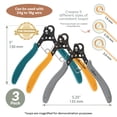 thumbnail image 4 of The Beadsmith Original One Step Loopers – 3-Piece Combo Pack, includes 1.5 mm, 2.25 mm & 3 mm Looper Pliers, Use With 24-18g Craft Wire (Patented), 4 of 10