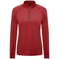 thumbnail image 2 of Women's Levelwear  Red Boston Red Sox Kinetic Insignia Quarter-Zip Pullover, 2 of 3