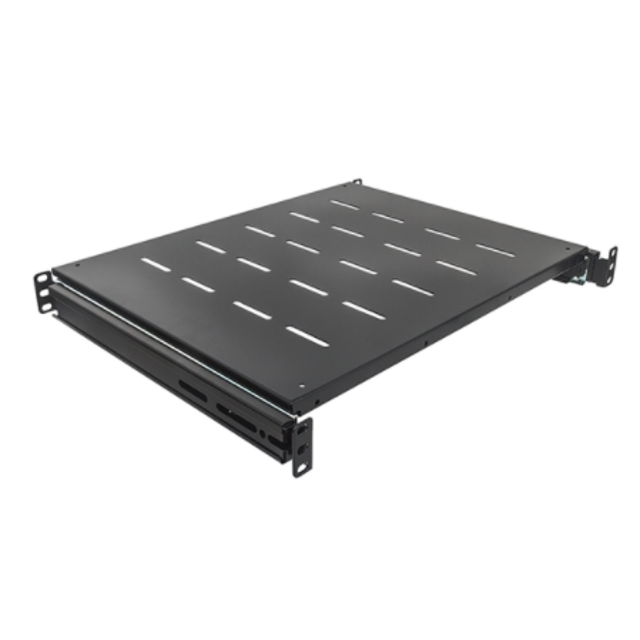 Charola deslizable, 1U, 19", Profundidad de la charola de 550mm Intellinet Network Solutions Para Racks dobles y Gabinetes de 600 a 800 mm, Ventilada
