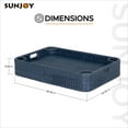 thumbnail image 5 of Floating Pool Tray Floating Serving Tray Table & Bar - Pool Floats for Adults, Spas, & Pool Parties - Floating Tray for Pool Serving Drinks, Sunjoy Floating Brunch 36x24'' Food on The Water -Navy, 5 of 9