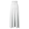 thumbnail image 4 of Huanyaaa Womens Double Split Maxi Long Skirt Ladies Plain Basic Two Side Slit Bed Skirt Full Bed Fall Skirts Skirt Belt Hot Skirt Cage Skirt Suspender Skirt Women Flower Skirt Womens Mini Skirt Girls, 4 of 4