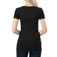 thumbnail image 4 of ClothingAve. Women's Basic Cotton V-Neck Short Sleeve Tee-2 Female T-Shirt, 4 of 5