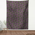 thumbnail image 3 of Green and Purple Fabric by the Yard, Blackcurrant Fruit with Greenery Stem and Leaves Repetition, Upholstery Fabric for Dining Chairs Home Decor Accents, 1 Yard, Eggplant and Olive Green by Ambesonne, 3 of 4