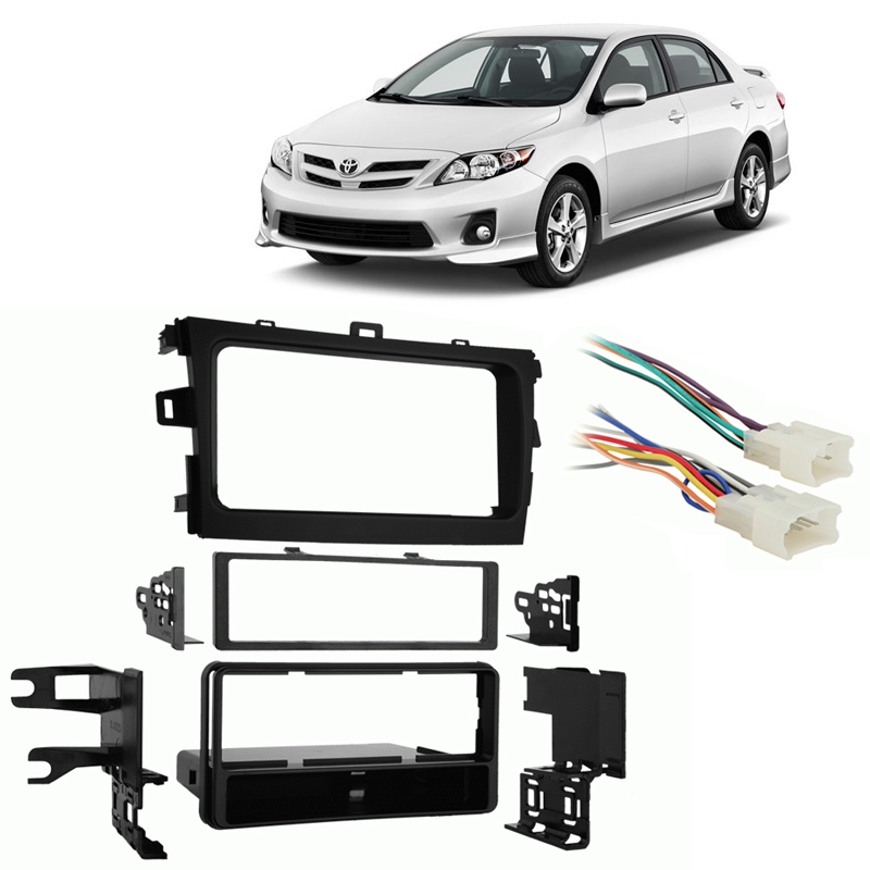 Fits Toyota Corolla 2009-2011 Double DIN Harness Radio Instal Dash Kit