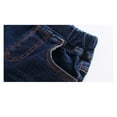 thumbnail image 5 of KIDSCOOL SPACE Baby Boy Elastic Waist Ripped Denim Washed Pants,Blue,18-24 Months, 5 of 7