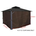 thumbnail image 2 of ​APEX GARDEN Privacy Curtain Set for 10' x 12' Gazebo, 2 of 3