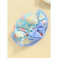 thumbnail image 5 of Bagilaanoe Newborn Baby Girl One-Piece Swimsuit Flower Print Long Sleeve Zipper Rashguard Swimwear + Swimming Cap 3M 6M 12M 18M 24M Infant Ruffle Bathing Suit, 5 of 7