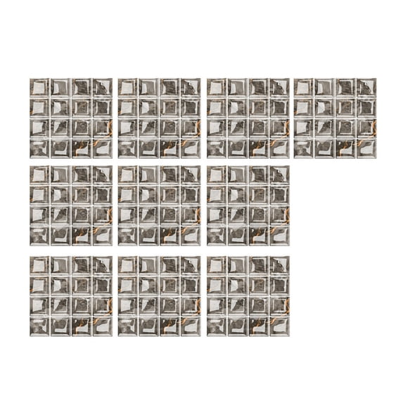 JJBNSH DIY Tile, Self Adhesive Vinyl Wall Tiles, Stickers for Kitchen and Bathroom 10pcs 3D Crystal Tile Stickers DIY Self-Adhesive Wall Stickers