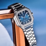 PAGANI DESIGN Men's Quartz Watch 37MM Stainless Steel Sports Waterproof Business Wrist Watch for Men, Synthetic Sapphire, Japan TMI VH31 Movt, PD-YS019
