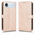 thumbnail image 1 of Polka Dot Wallet Case iPhone Air Card Slots, Wrist Strap & Stand Gold, 1 of 6