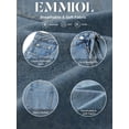 thumbnail image 6 of EMMIOL Women's Denim Shorts Mid-Low Waist Jean Shorts for Women,Y2K Vintage Summer Streetwear XS-XXXL, 6 of 9