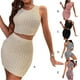 thumbnail image 4 of Conjunto de top corto y chaleco Qarigey blanco L, 4 of 6