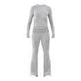 thumbnail image 4 of No Boundaries Hacci Knit Hoodie and Pants Set, 2-Piece, Women’s, 4 of 4