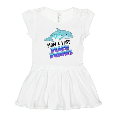 

Inktastic Mom and I Are Beach Buddies Cute Dolphins Gift Toddler Girl Dress