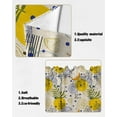 thumbnail image 5 of Swag Curtains, Summer Watercolor Lemon Banana Line Cotton Hemp Beige Rod Pocket Kitchen Curtains Valances Tier Curtains Swag Valance Curtains for Bedroom Living Room 28" x 36", 2 Panels, 5 of 6