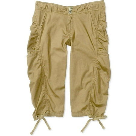 Juniors Cinched Cropped Scrub Pants