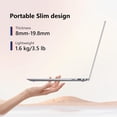 thumbnail image 3 of 15.6" Laptop Computer Intel Pentium Gold 6500Y up to 3.4GHz 16GB RAM 512GB SSD Full HD Display Privacy Camera WiFi5 Portable Office Notebook for Work and Study, 3 of 6
