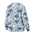 thumbnail image 5 of SCRAWLGOD Sea Turtle Floral Print Blue White Womens Long Sleeve Sweatshirts Casual Crewneck Pullover Tops Drop Shoulder Fashion Sweatshirt with Pocket for Daily Wear, XL, 5 of 7